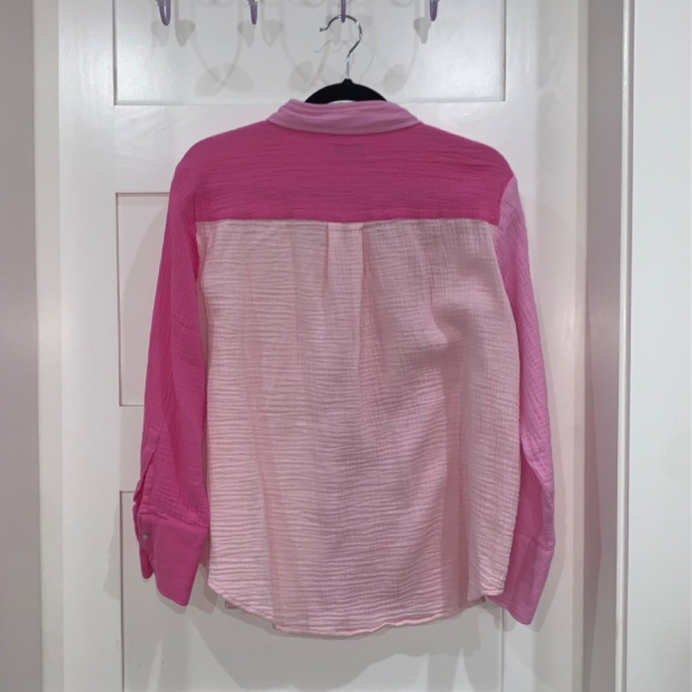 RAILS - Pink Colour Block shirt - L - Picture 3 of 4